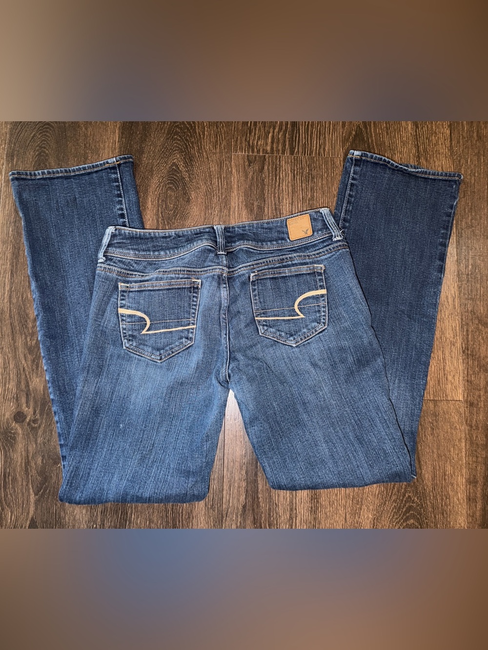 American Eagle Slim Boot Jeans Size 8 Regular Stretch Medium Wash